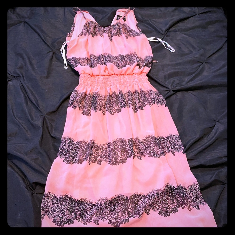 Lace Print Dress
